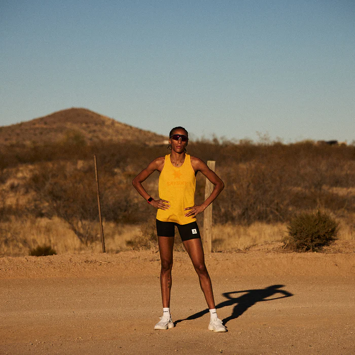 saysky logo combat singlet dame yellow
