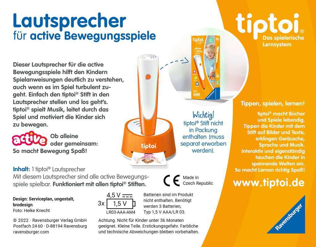 Ravensburger Spiel tiptoi® ACTIVE Lautsprecher