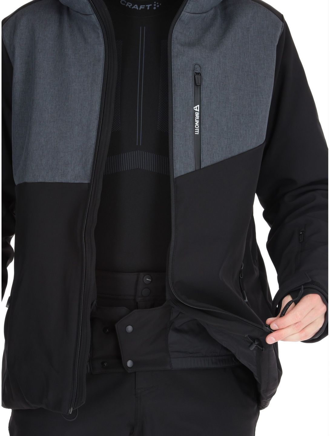 Twinstroke softshell ski-jas heren