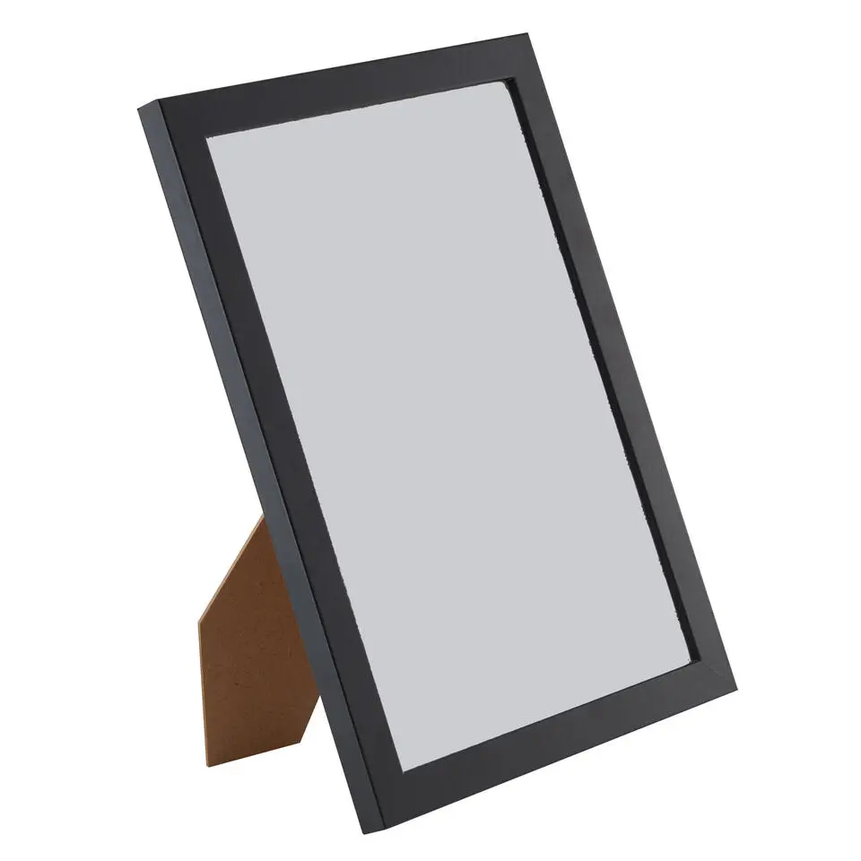 Set van 2 Fotokaders - A4 formaat - Foto Lijsten in MDF Hout - Zwart