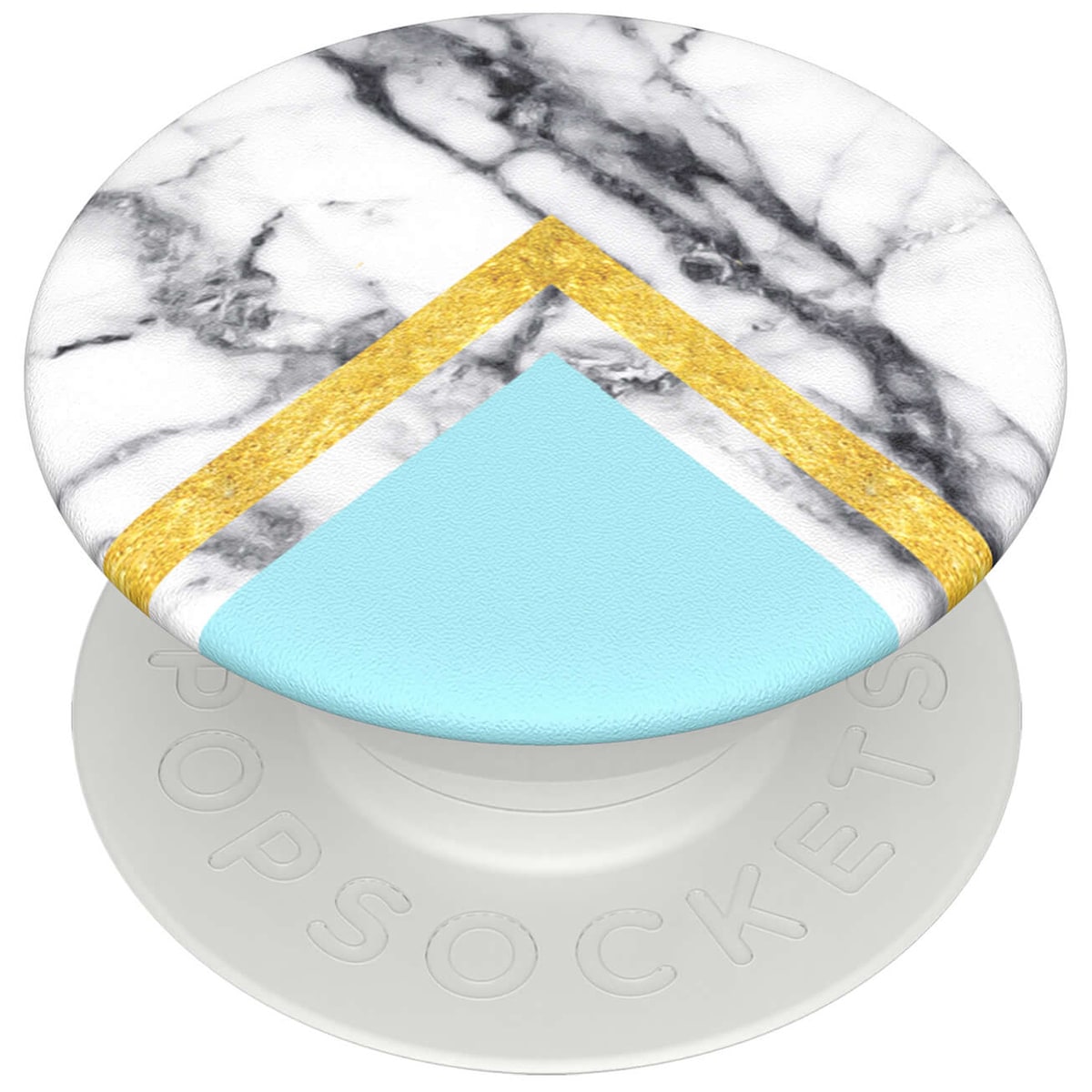Popsockets PopMini trippelt mobilgrep (white marble glam)