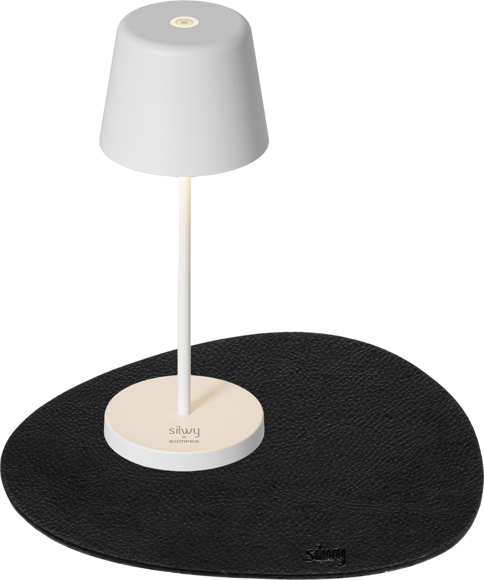 Silwy LED-Magnet-Leuchte Monaco akkubetrieben inklusive Platzset weiß