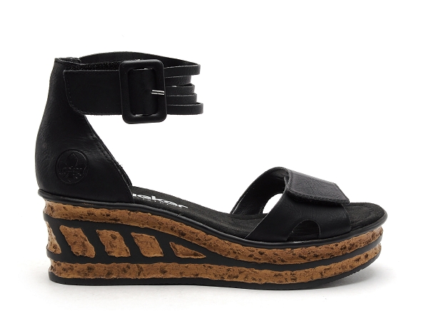 Rieker nu pieds talons femme 68194 noir