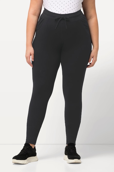 Bellieva-Jersey Leggings, Komfortbund, Biobaumwolle