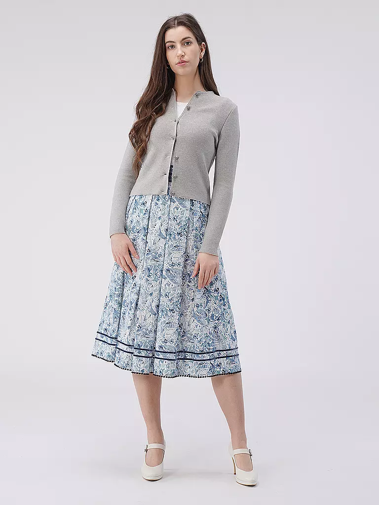GOTTSEIDANK Trachten Strickjacke  ALOSIA grau