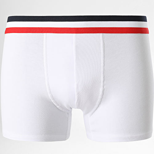 Lot De 3 Boxers 2443 Blanc Rouge Bleu Marine