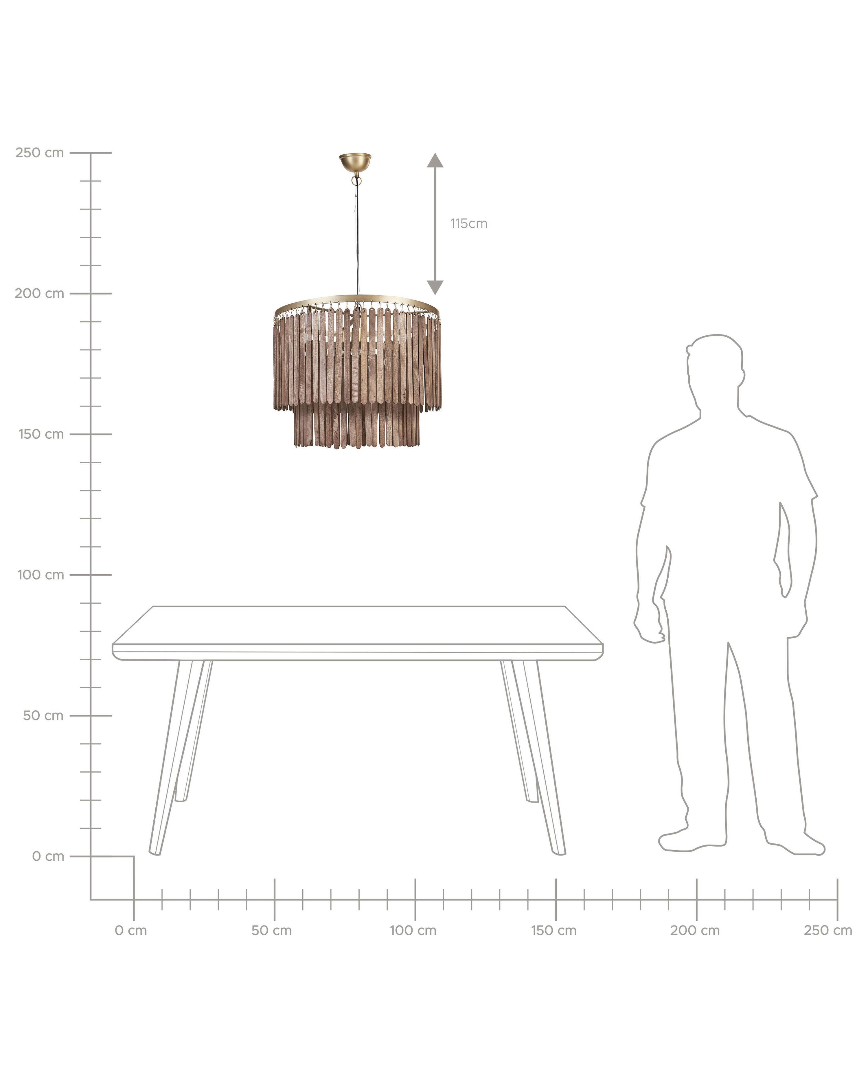 Hanglamp KAVERI Mangohout Bruin