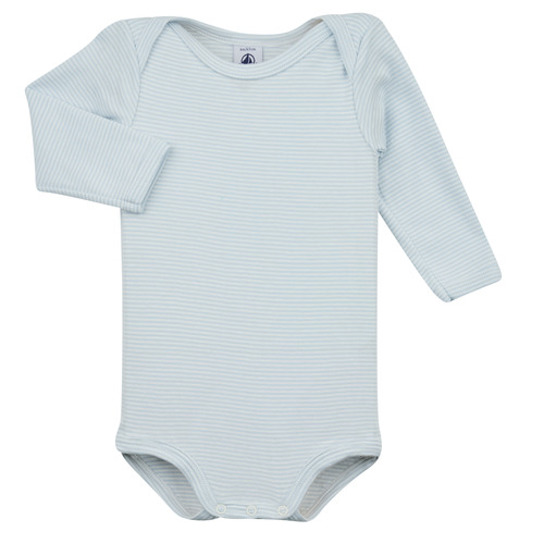 Petit Bateau - BODY US ML LOVSCOTCH PACK X3 - Marine / Beige / Blanc