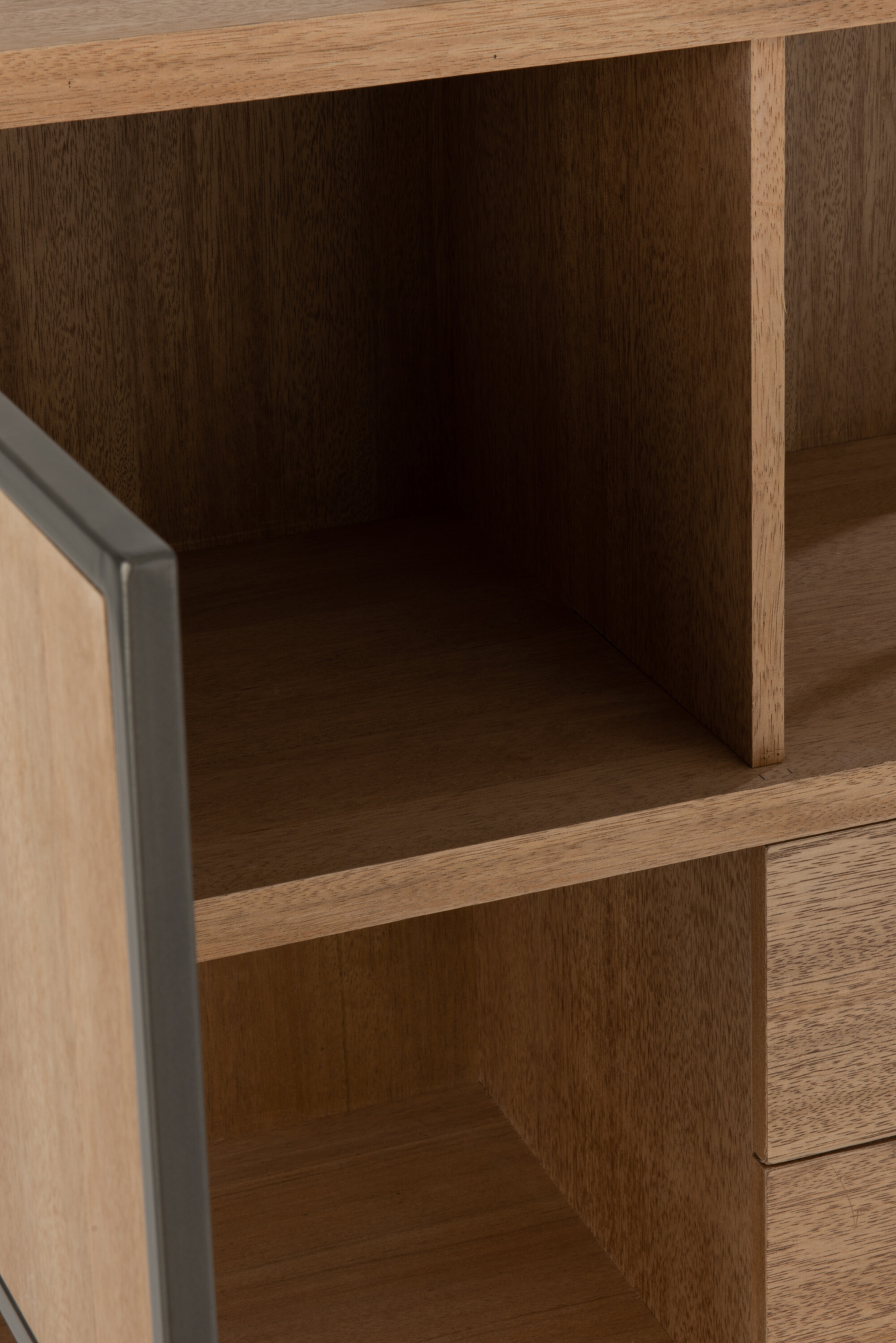 Kast hout/metaal Naturel