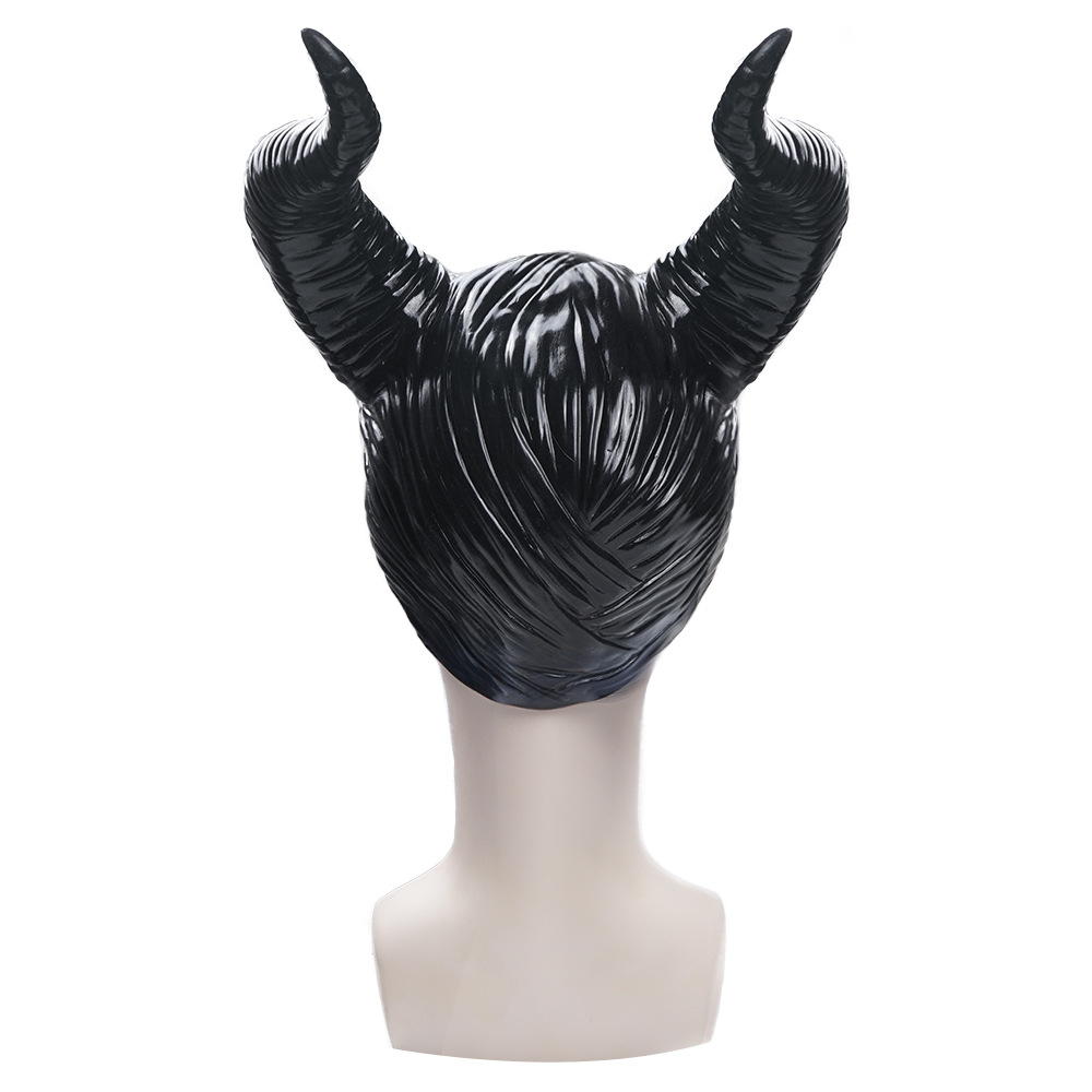 Latex Maleficent Kopfbedeckung Fasnachts Kostüm Zubehör Dunkle Fee Hörner Verkleidung für Motto Partys / Halloween - Schwarz