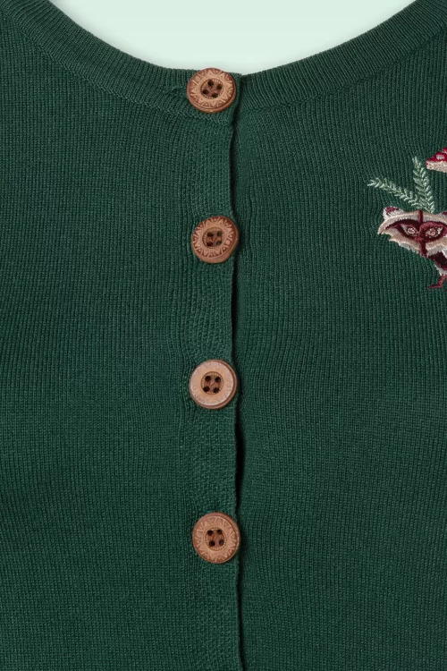 Banned Retro Woodland mushroom vest in groen