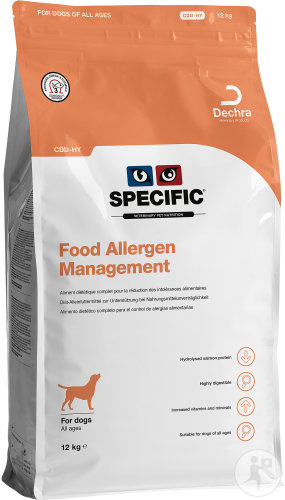 Specific CDD-HY Food Allergen Management Chiens Adultes Multiples Allergies 12kg
