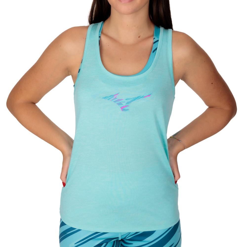 Mizuno Débardeur Turquoise Femme Mizuno Impulse