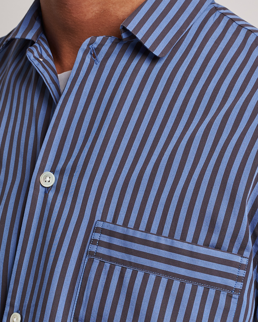 Tekla Poplin Pyjama Shirt Verneuil Stripes