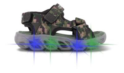 Skechers S-Lights Hypno-Splash Sun Breaks Sandal Sort 400077L
