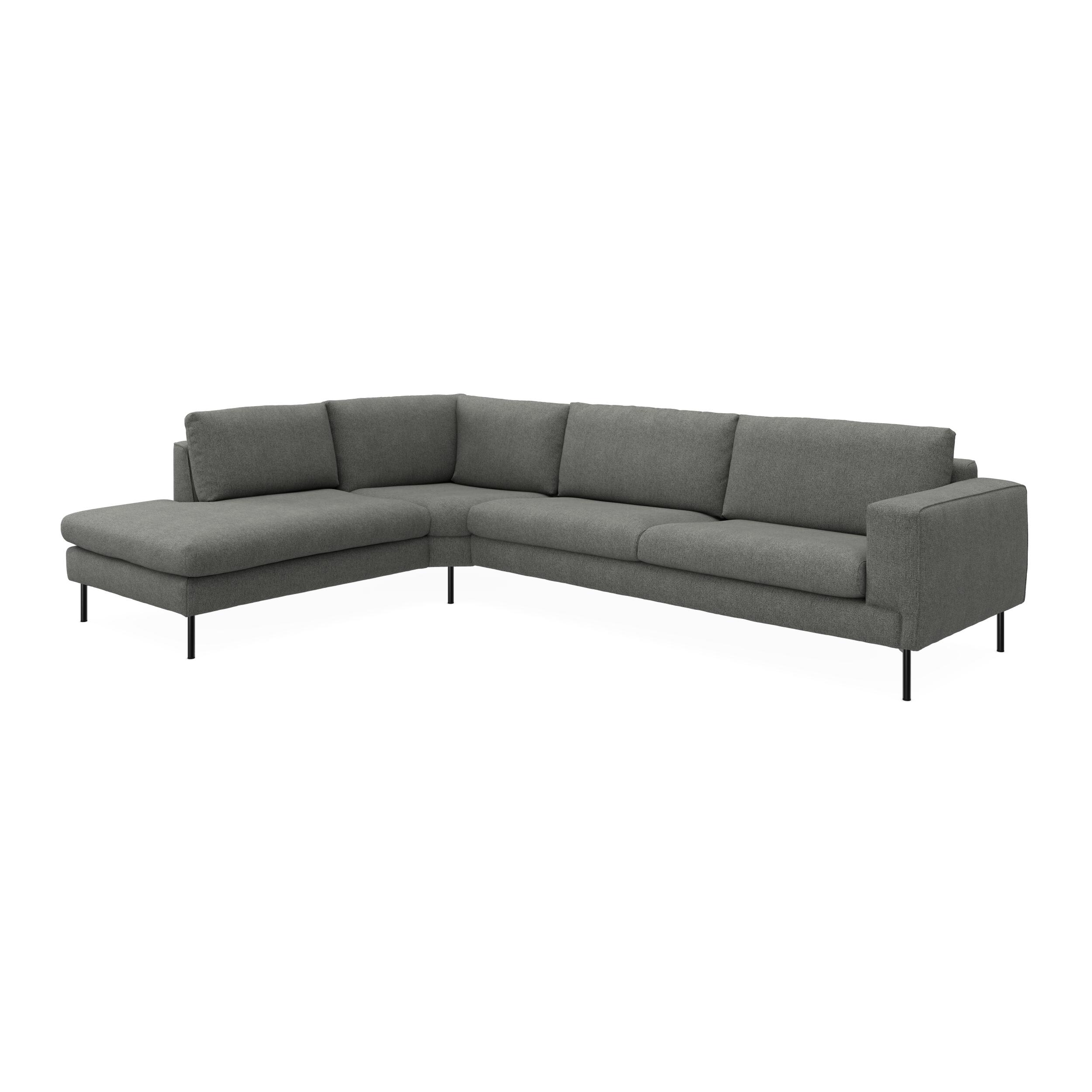 Nyland venstrevendt hjørnesofa med pufafslutning