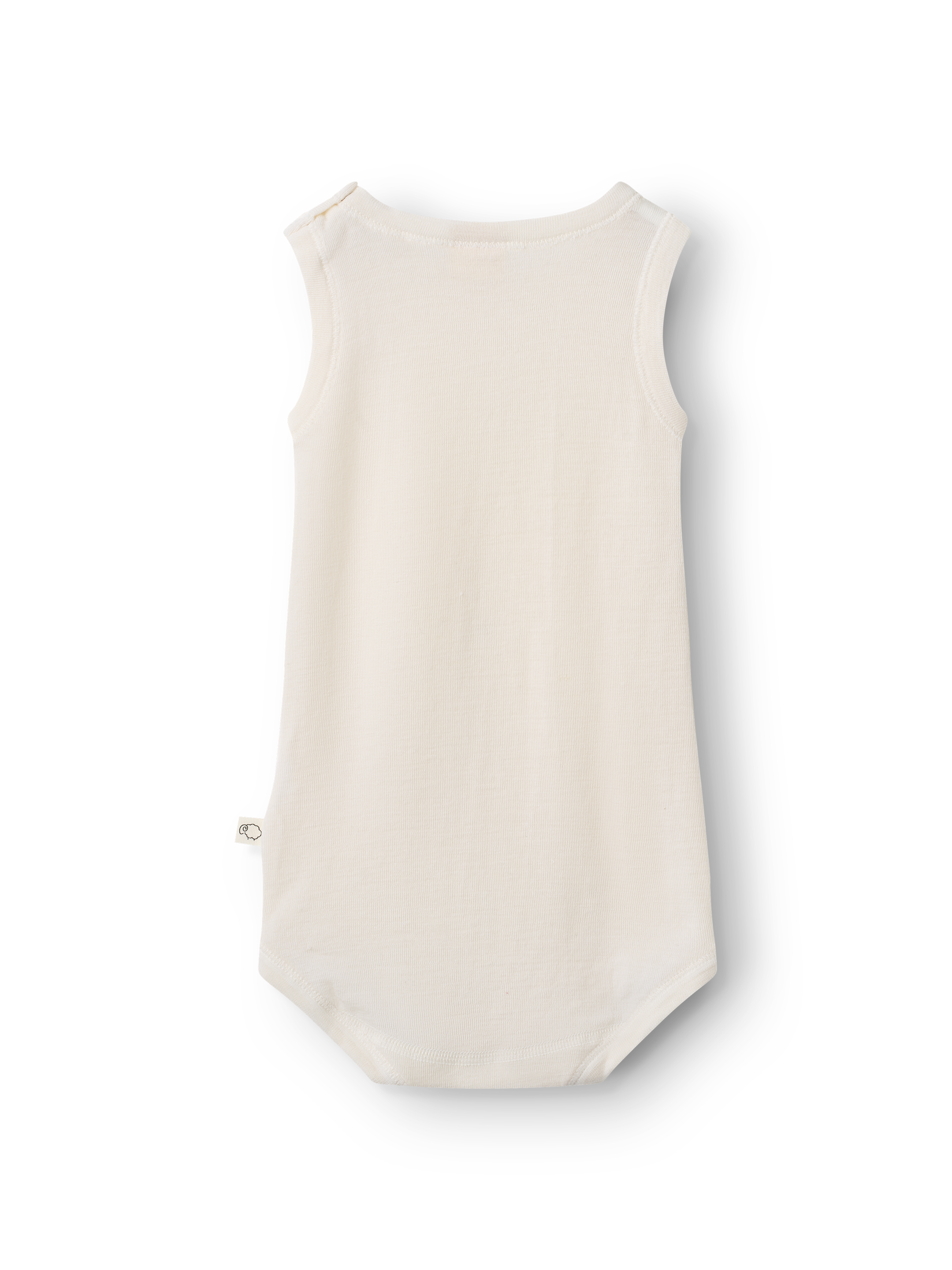 Romper zonder mouw van merinowol/zijde voor baby's (2 stuks)
