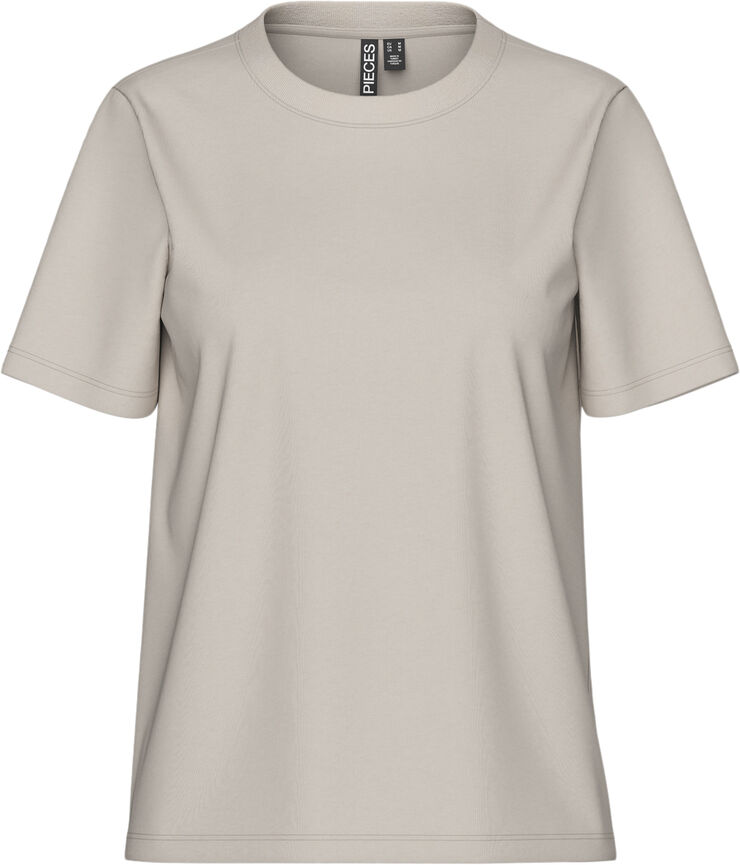 Pieces PCRIA SS SOLID TEE NOOS BC Silver gray