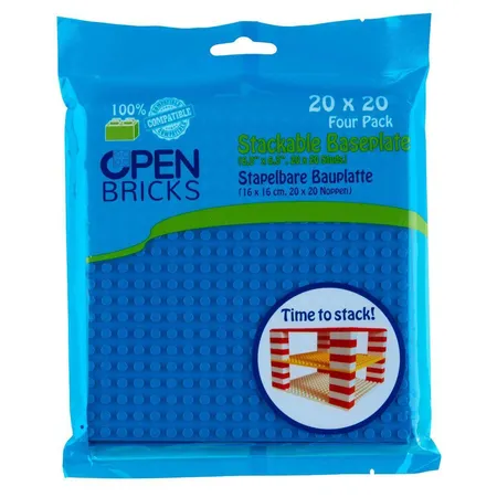 Open Bricks Baseplate 20x20 blue 4