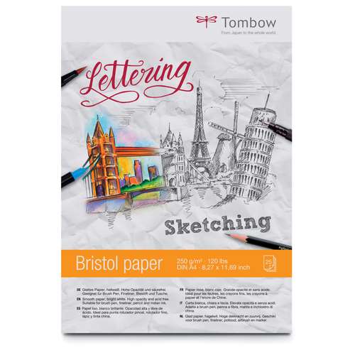 TOMBOW® Lettering Zeichenblock Bristol
