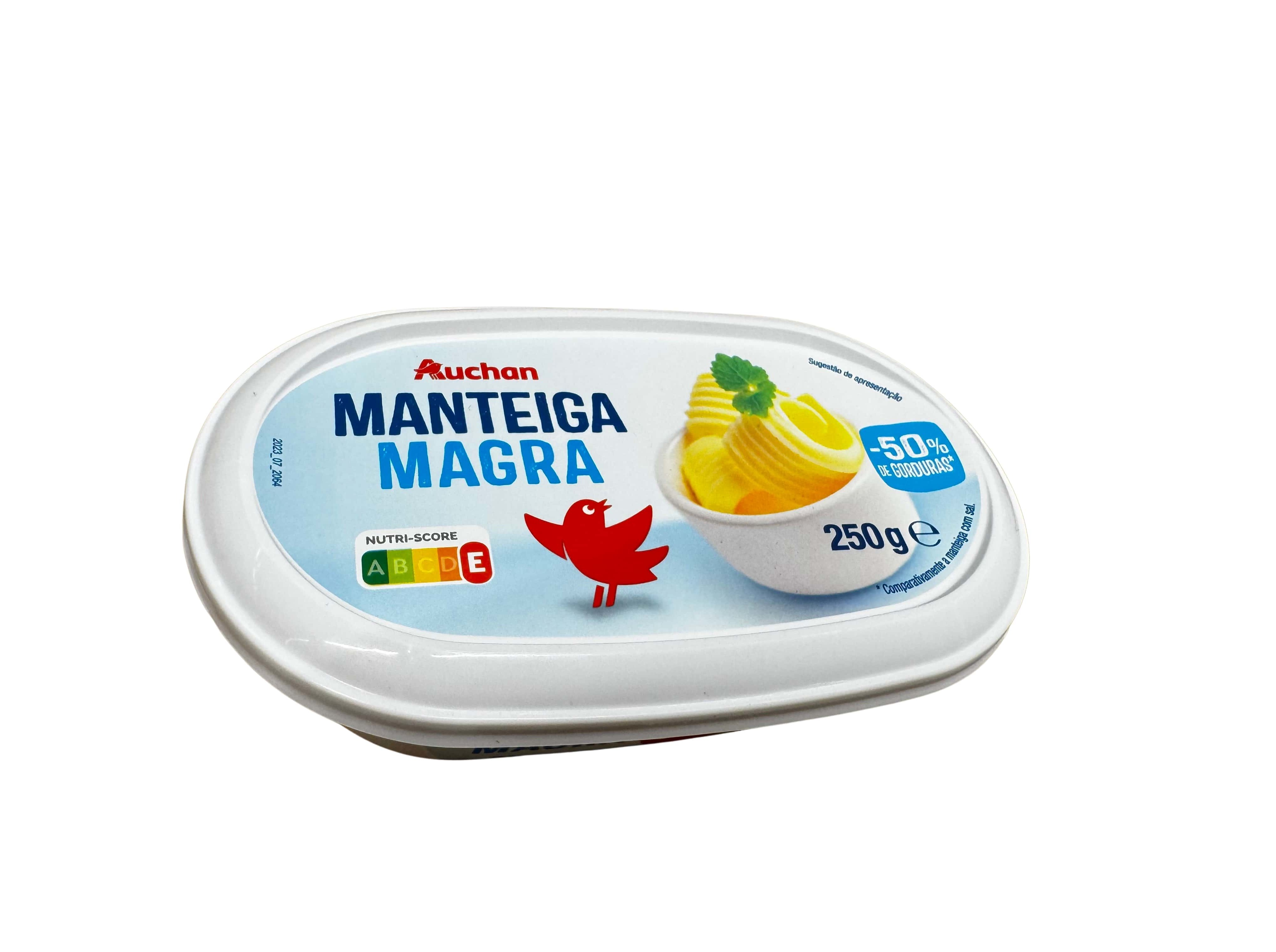 MANTEIGA MAGRA AUCHAN 40% MATÉRIA GORDA 250G