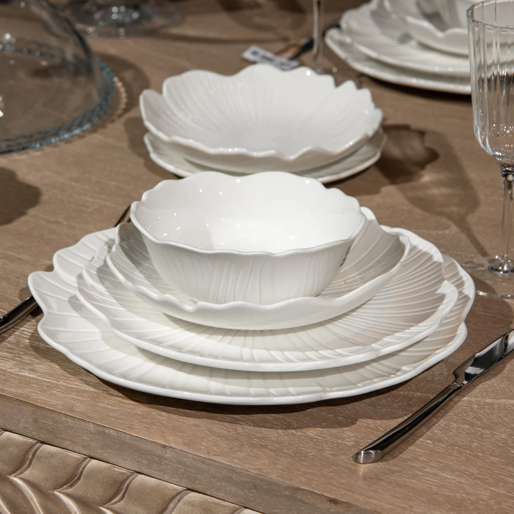 Assiette creuse Ginkgo 20 cm (lot de 6) Table passion
