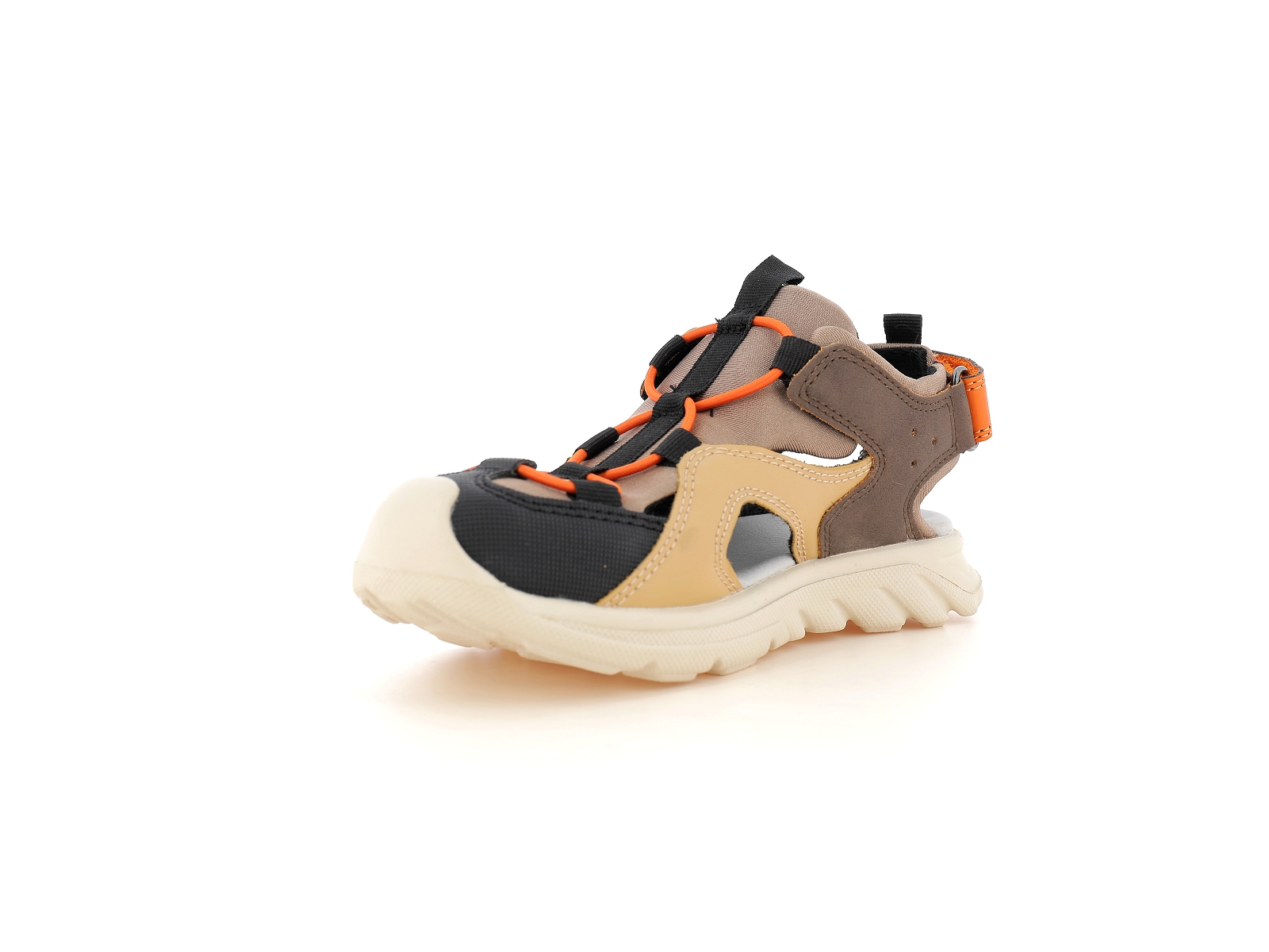 Geox-J AIRADYUM E J45F1E Matières combinées Marron-Orange