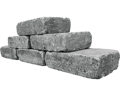 iBrixx antieke grijszwarte baksteen 28 x 21 x 8,5 cm