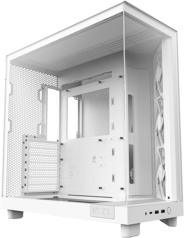NZXT H6 Flow 2024 PC-kabinet (hvid)