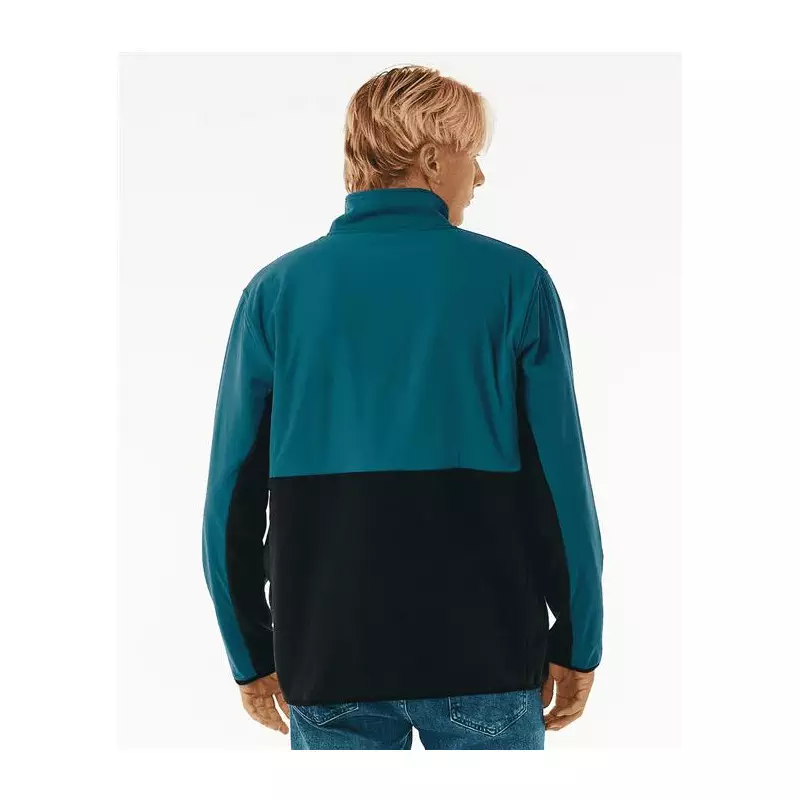 Sweat RIPCURL Anti Series Journey Zip Crew Blue Green