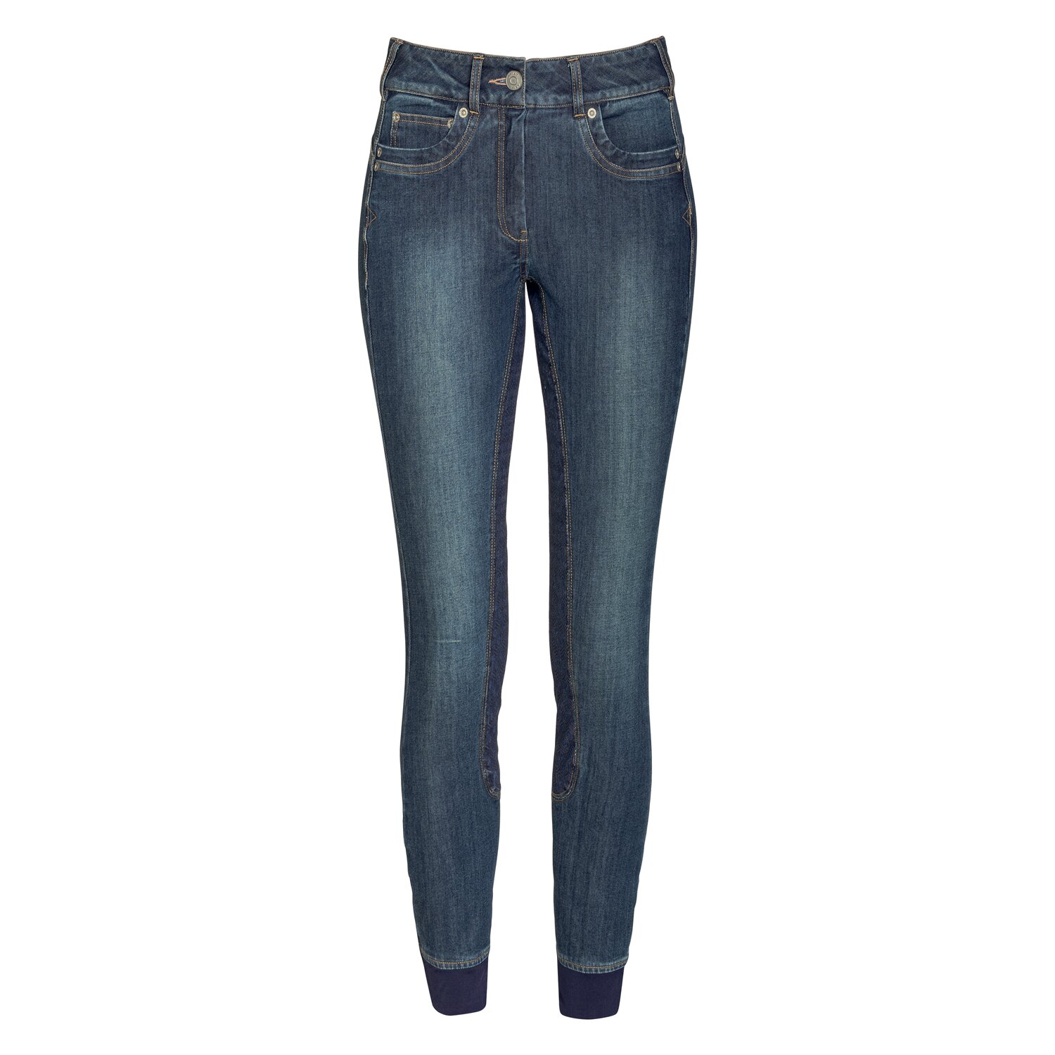 ARIAT Vollbesatz-Reithose Halo Denim - marine