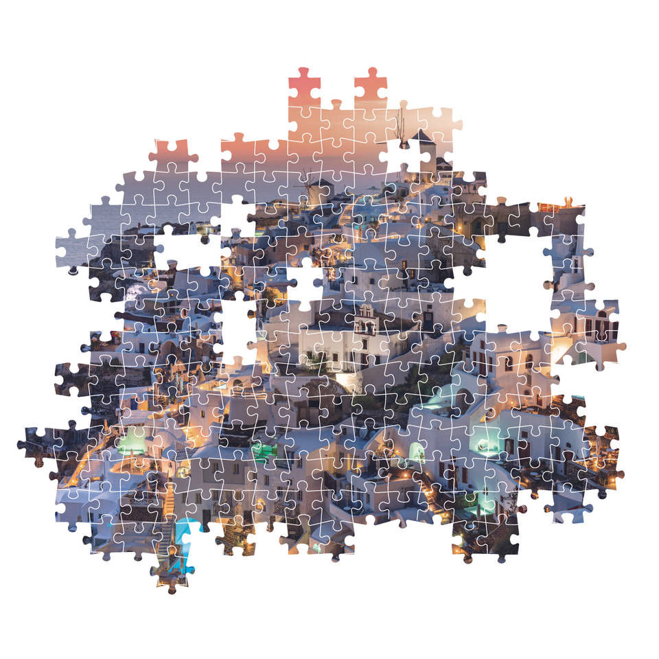 Clementoni puzzel schaduwen van Santorini - 1000 stukjes