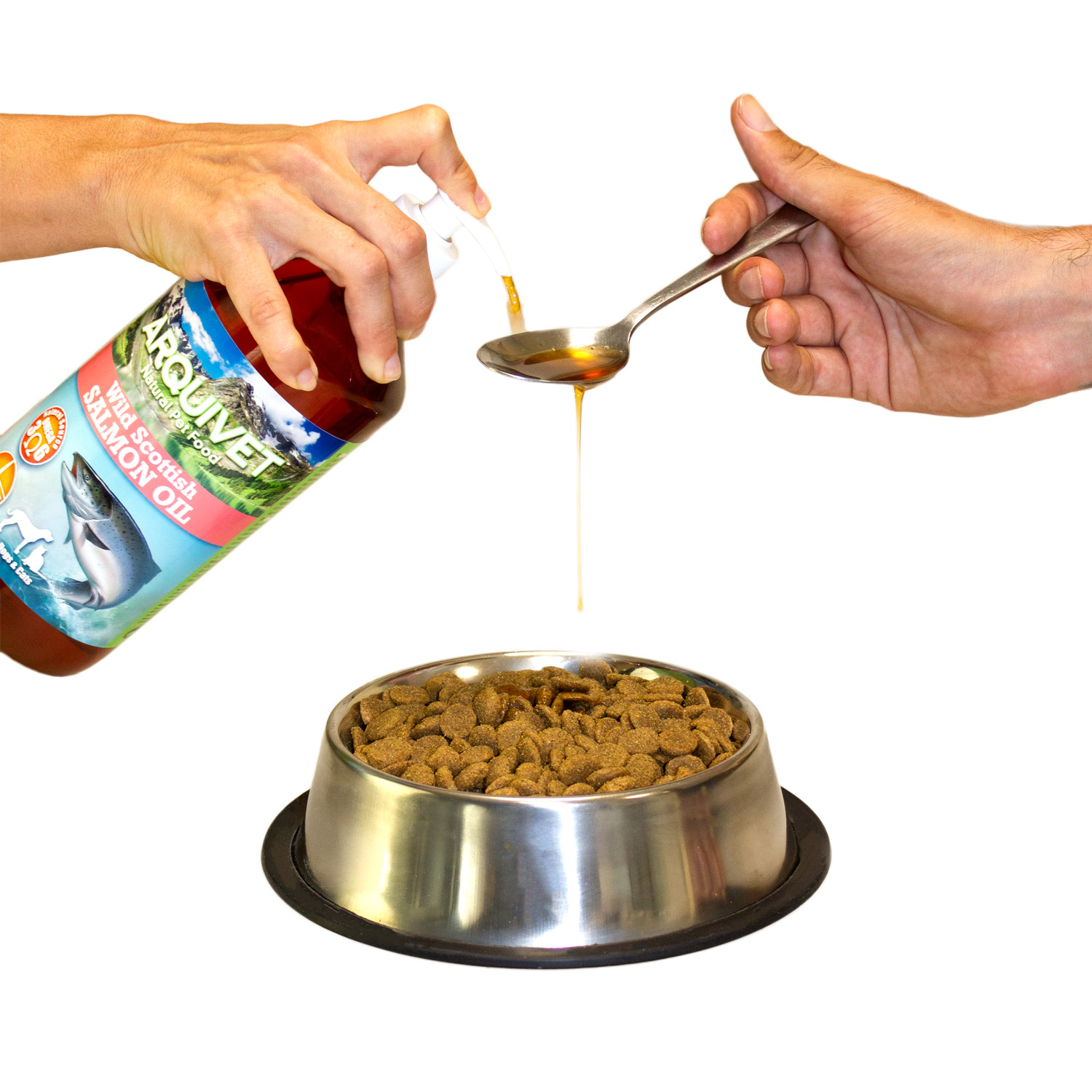 Óleo de Salmão Escocês - 1 Litro - Para cães e gatos