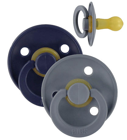 BIBS Colour Schnuller - Gr. 2 - 2er-Pack - Rund - Deep Space/Pet