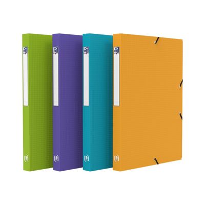 Oxford Memphis - Boîte de classement plastique - dos 25 mm - disponible dans différentes couleurs