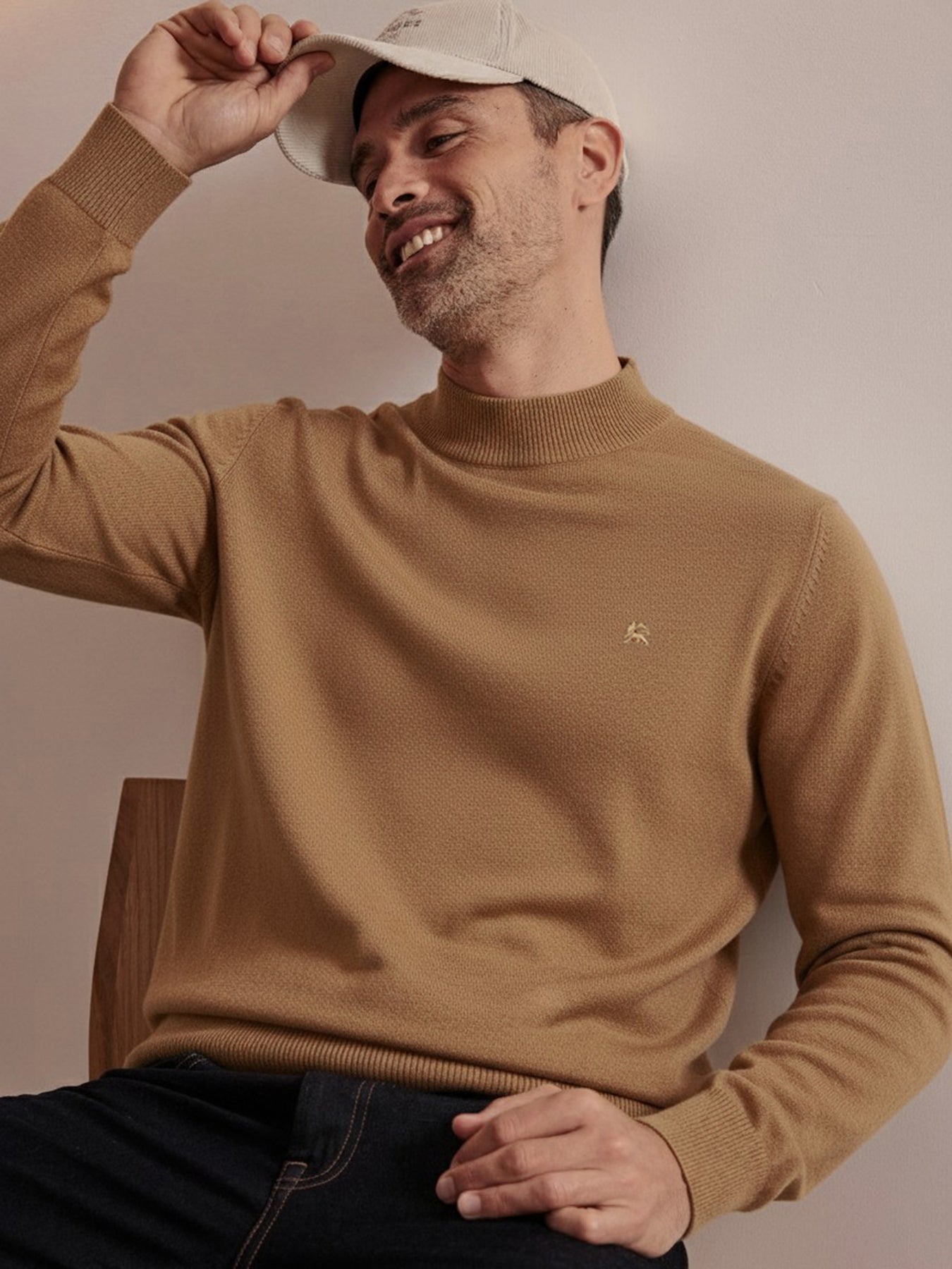 Herren-Pullover mit Turtle-Neck