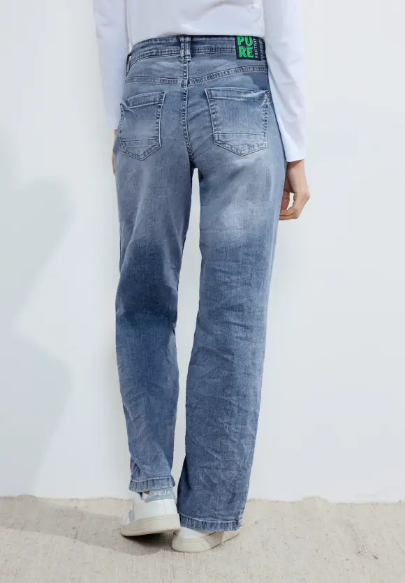 Loose Fit Jeans - light blue used wash