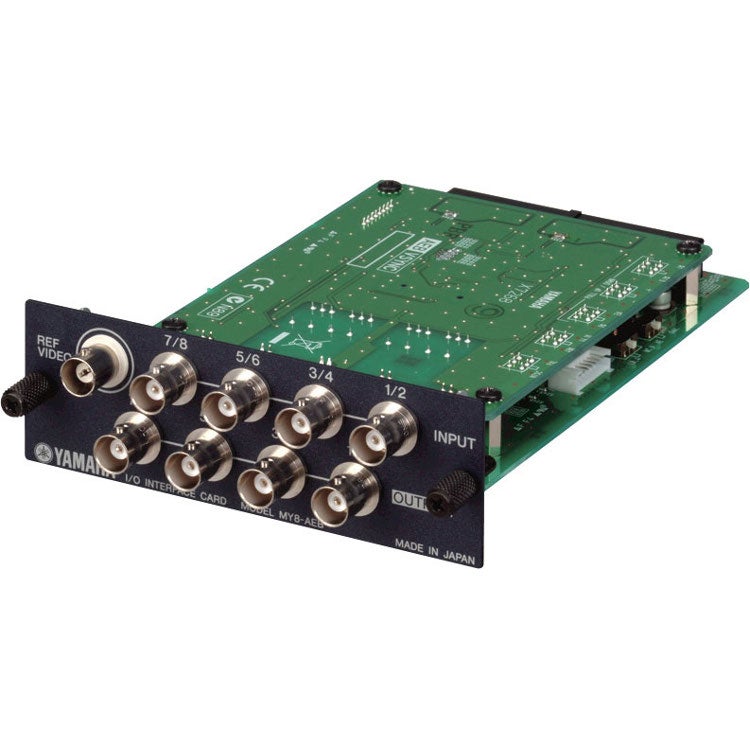 Yamaha MY8AEB acht kanaals AES-EBU-BCN en videosync kaart