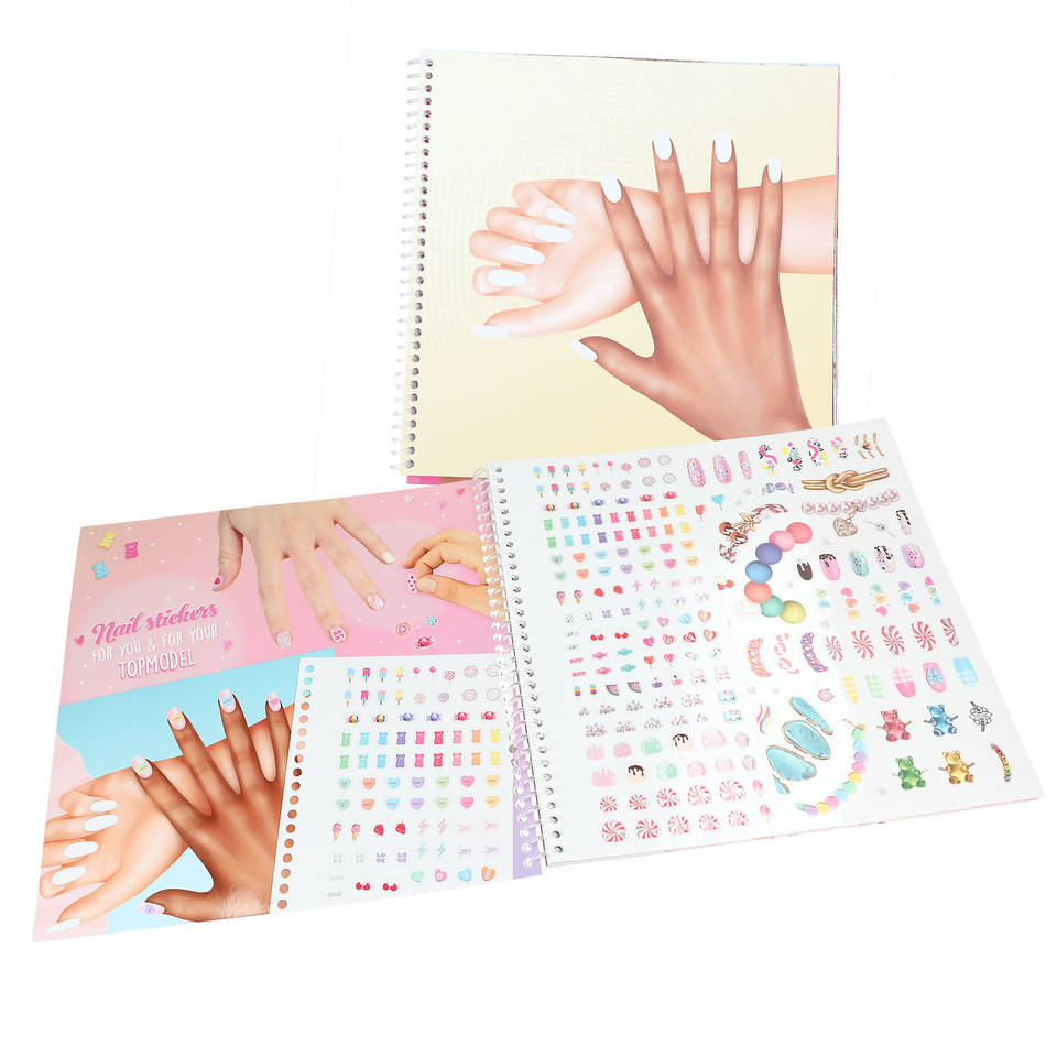 TOPModel Create Your Hand Design kleurboek + stickers