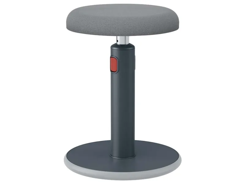 Leitz Ergo Cosy Active Sidde-stå balancestol 2-i-1 grå - højdejustering 46-79 cm