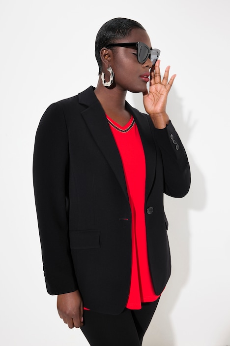 Blazer, Reverskragen, Klappentaschen, Knopfverschluss