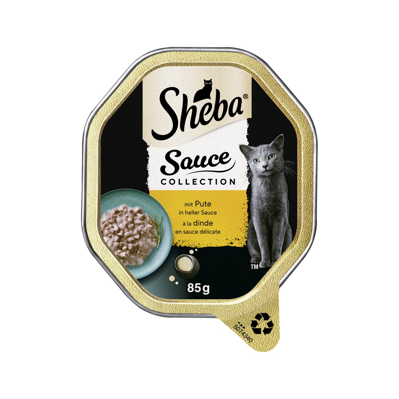 Sheba Sauce Collection 22 x 85 g Pute, in heller Sauce