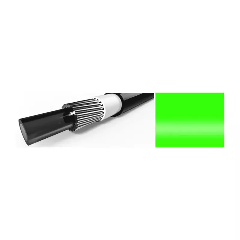ELVEDES 10m Gaine de transmission Neon Green avec liner diamètre 4,2mm