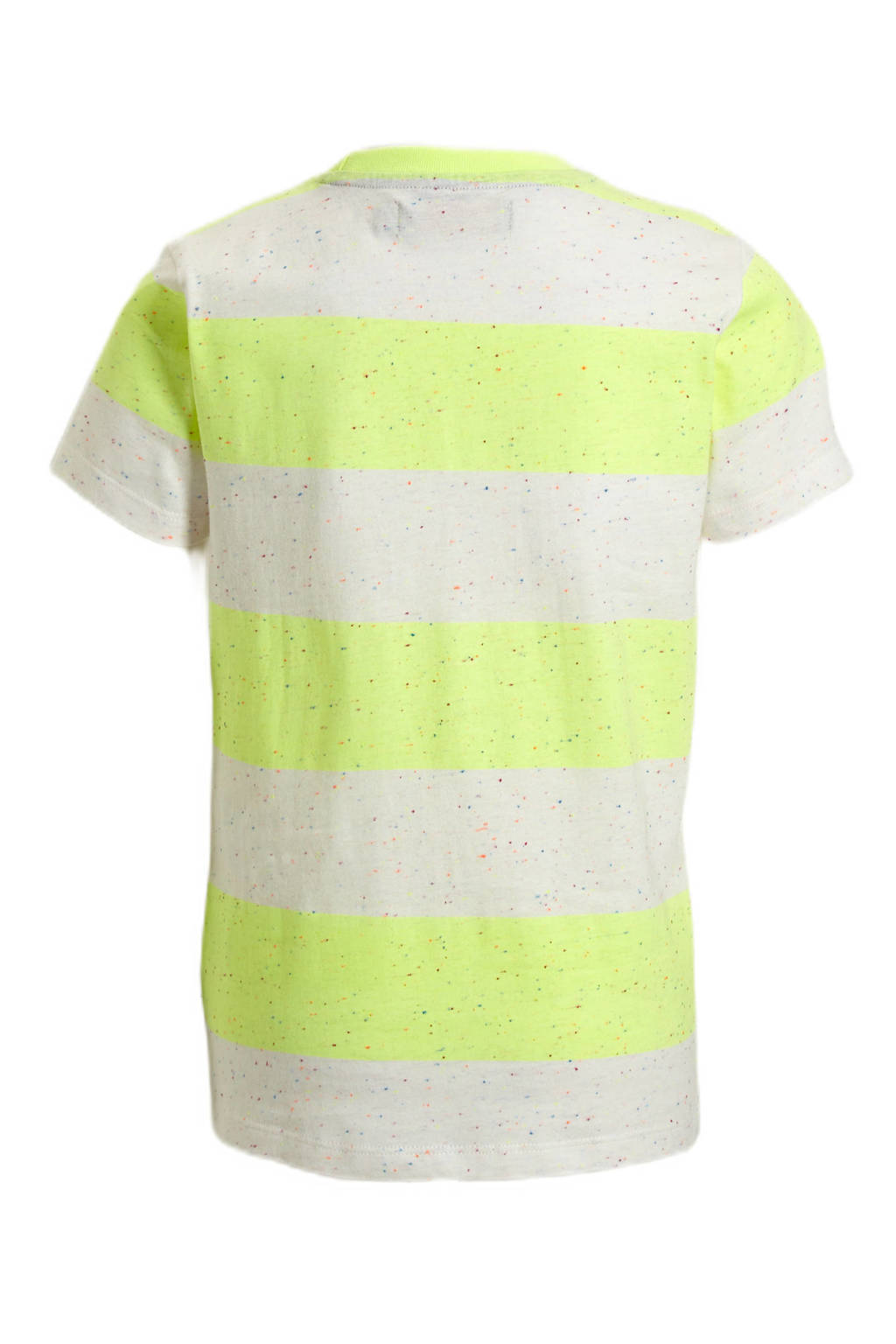 Orange Stars gestreepte T-shirt Pepijn geel/wit