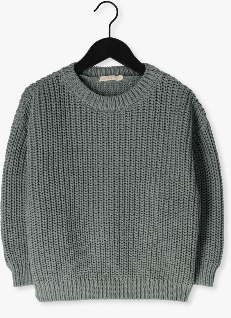 YUKI KIDSWEAR lichtblauwe yuki kidswear trui chunky knitted sweater