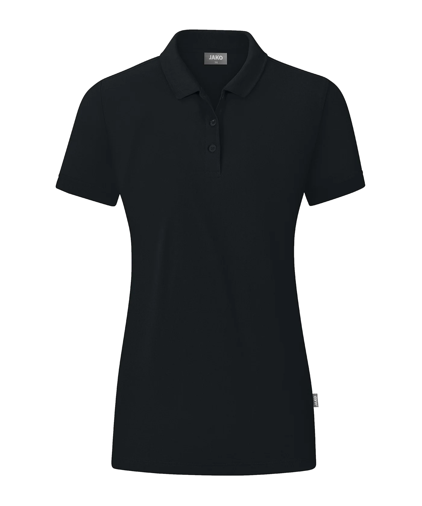 JAKO Organic Polo Shirt Damen Schwarz F800