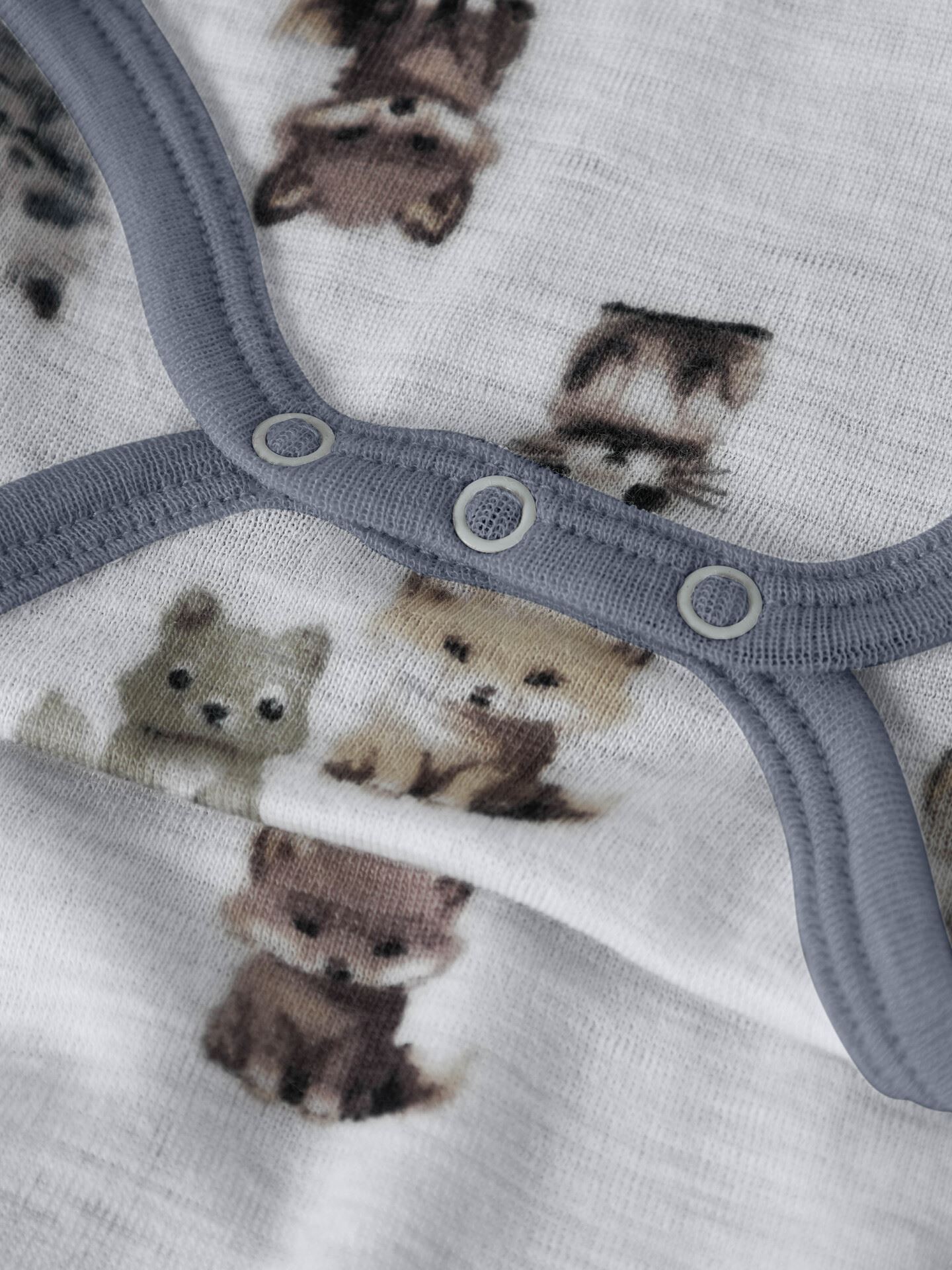 Wang Wool Rib Long Sleeve Body All Over Print