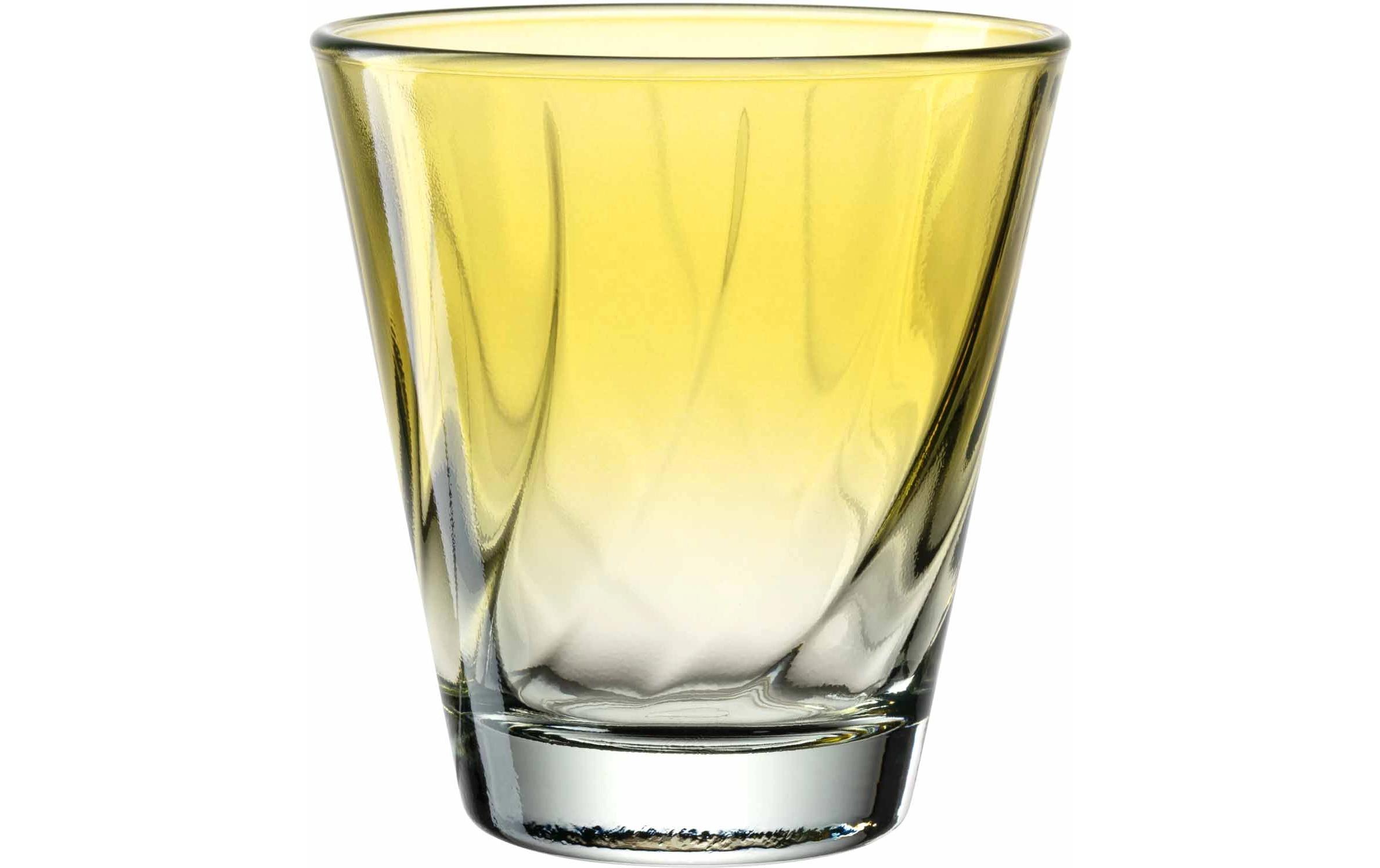 Trinkglas Twist 215 ml, 4 Stück, GelbGetränkegläser-Set