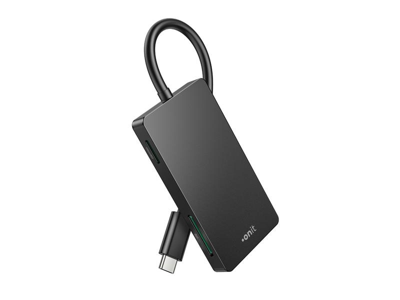 onit Card Reader Extern USB-C 3-in-1 Speicherkartenleser mit drei Slots