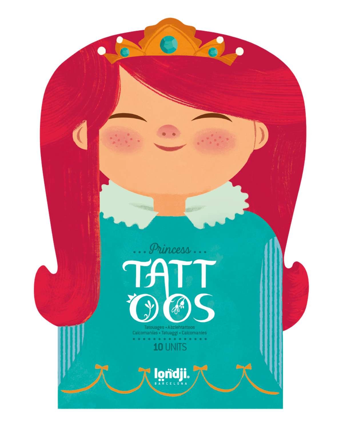 Tatoveringer Barn 10pk – Dermatologisk testet | Prinsesse